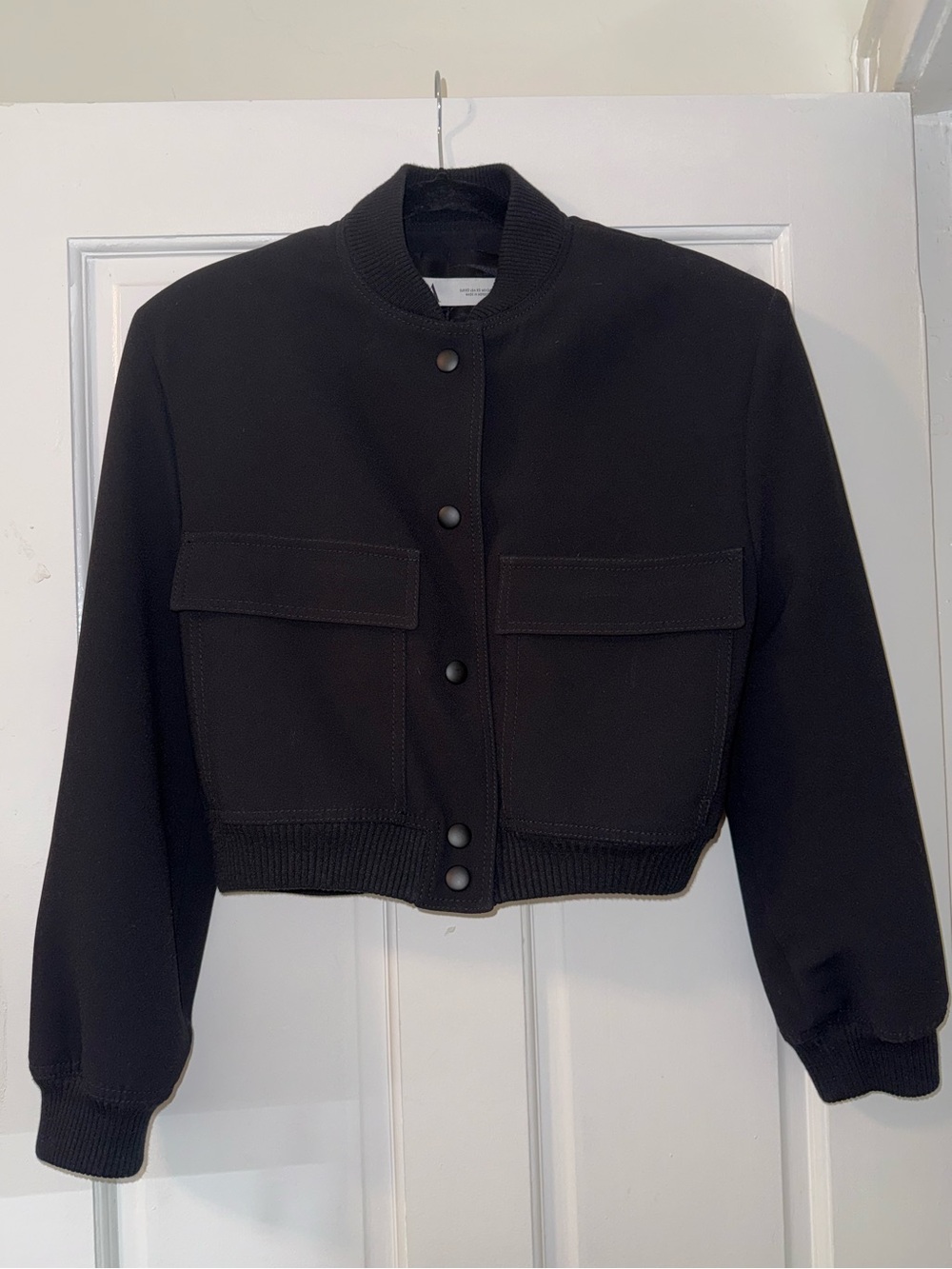 Zara Black Bomber Jacket